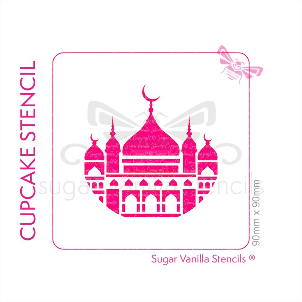Mosque Cupcake Stencil