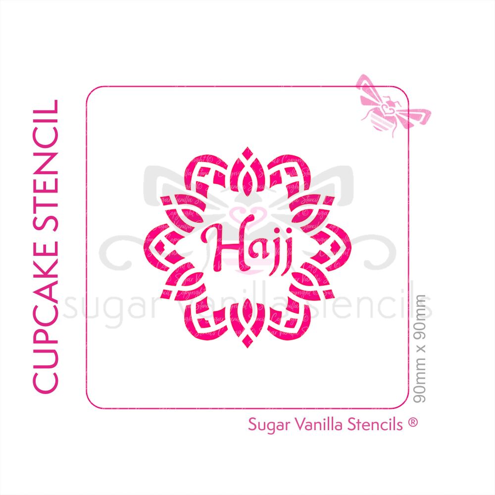 Pattern Hajj Cupcake Stencil