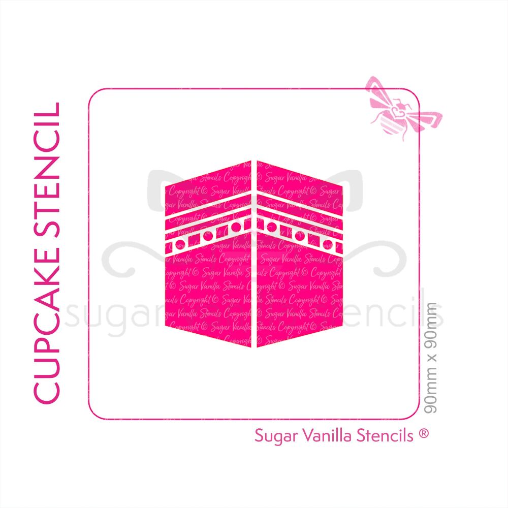 Kaaba Cupcake Stencil