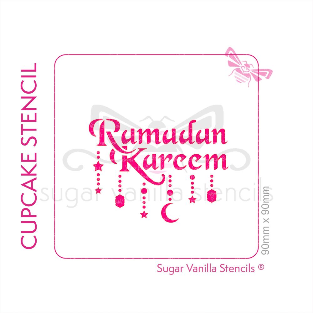Ramadan Kareem Cupcake Stencil