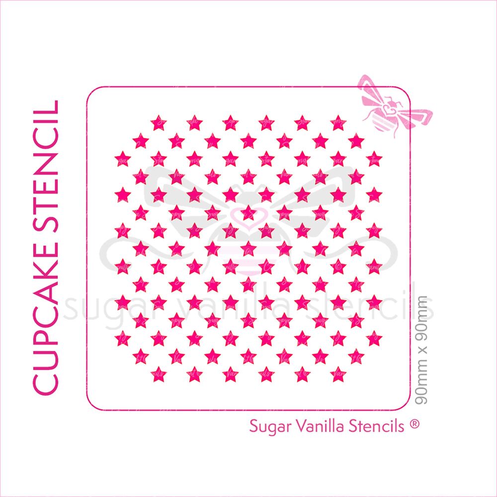 Little Stars Cupcake Stencil