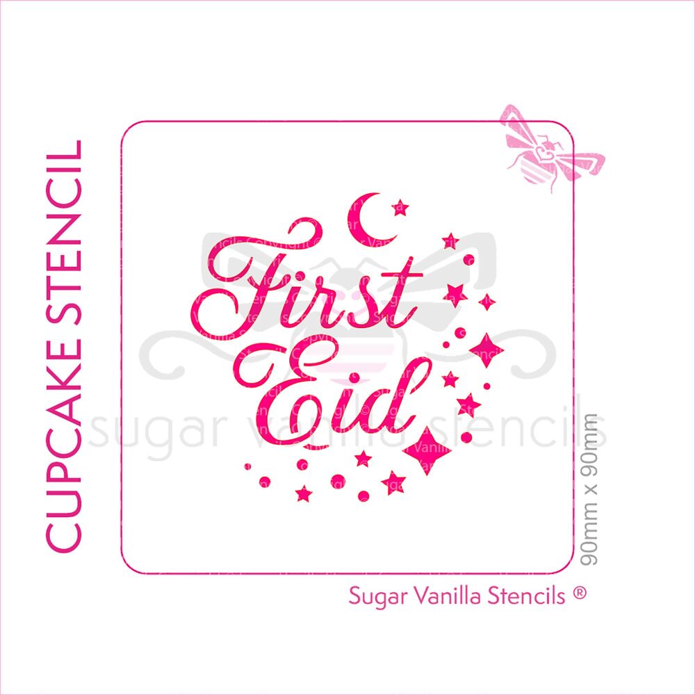 First Eid Cupcake Stencil