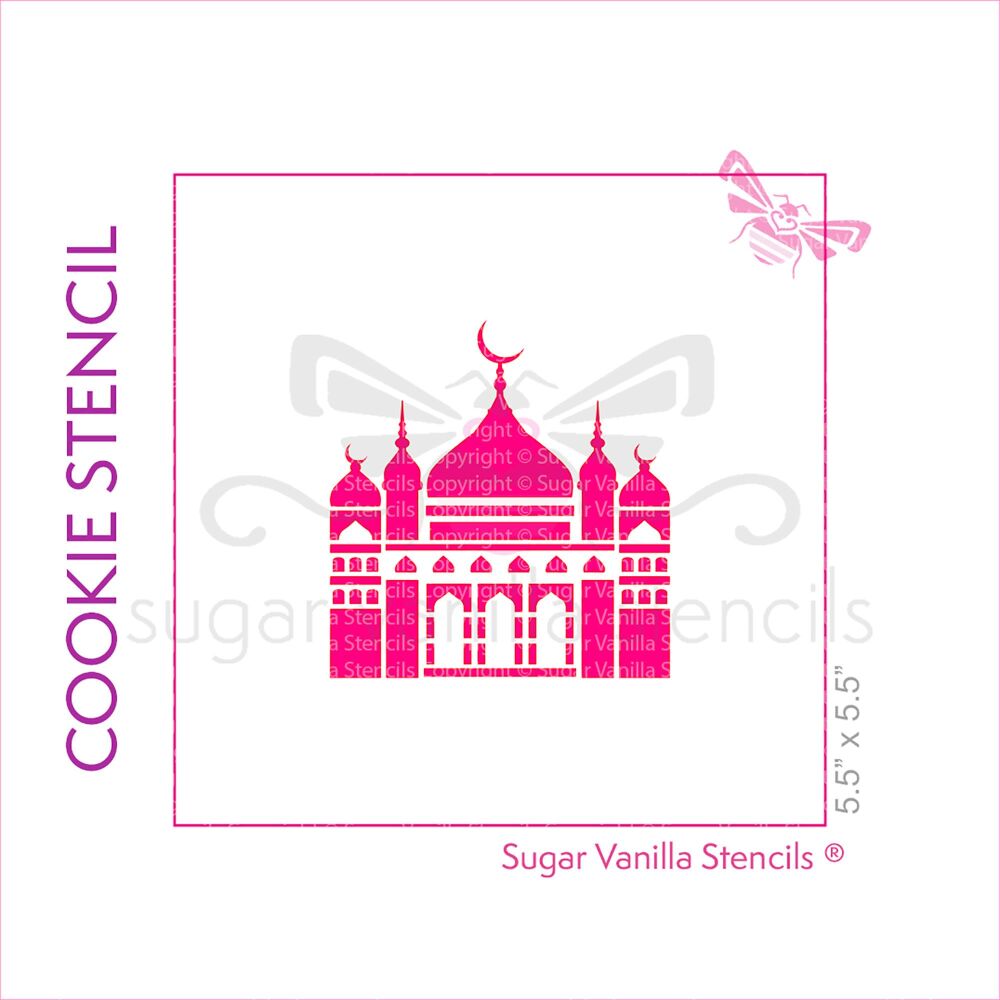 Mosque Cookie Stencil