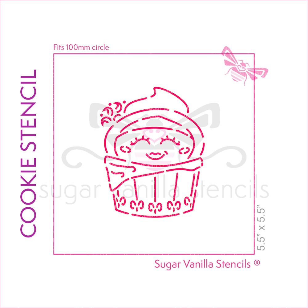 Muslim Girl PYO Cookie Stencil  (available in five sizes)