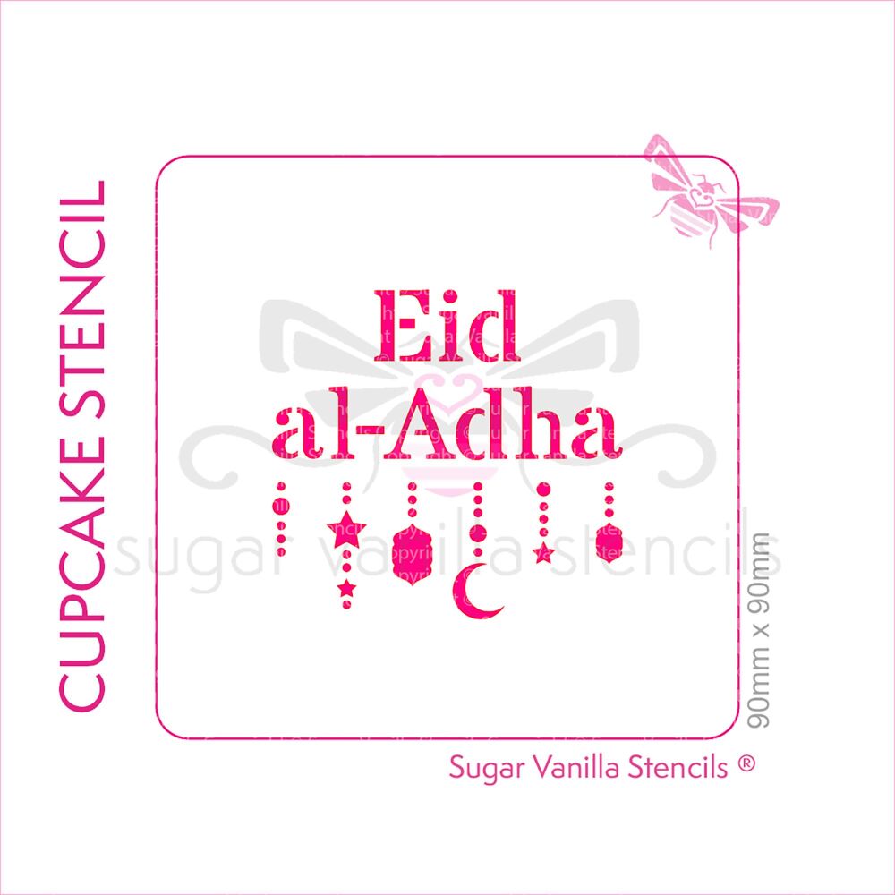 Eid al-Adha with Lanterns Cupcake Stencil
