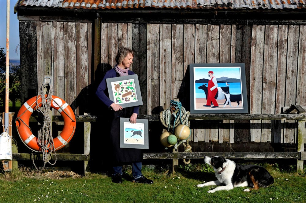 ailsa black in the garden in carsethorn