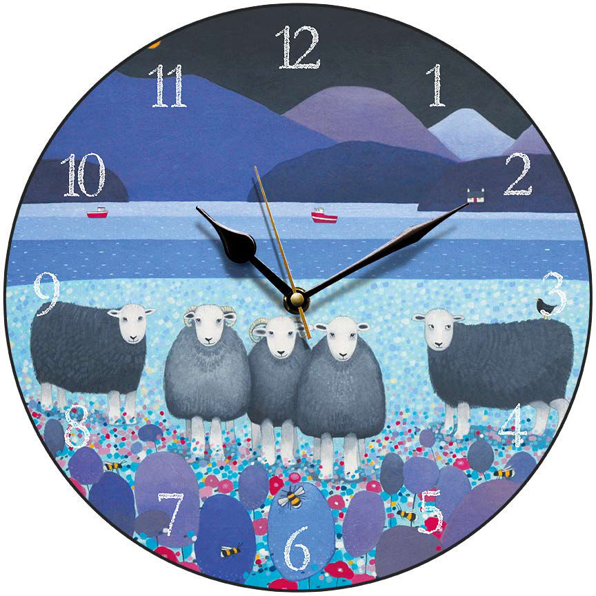 "Contemplation" Herdwick Sheep clock