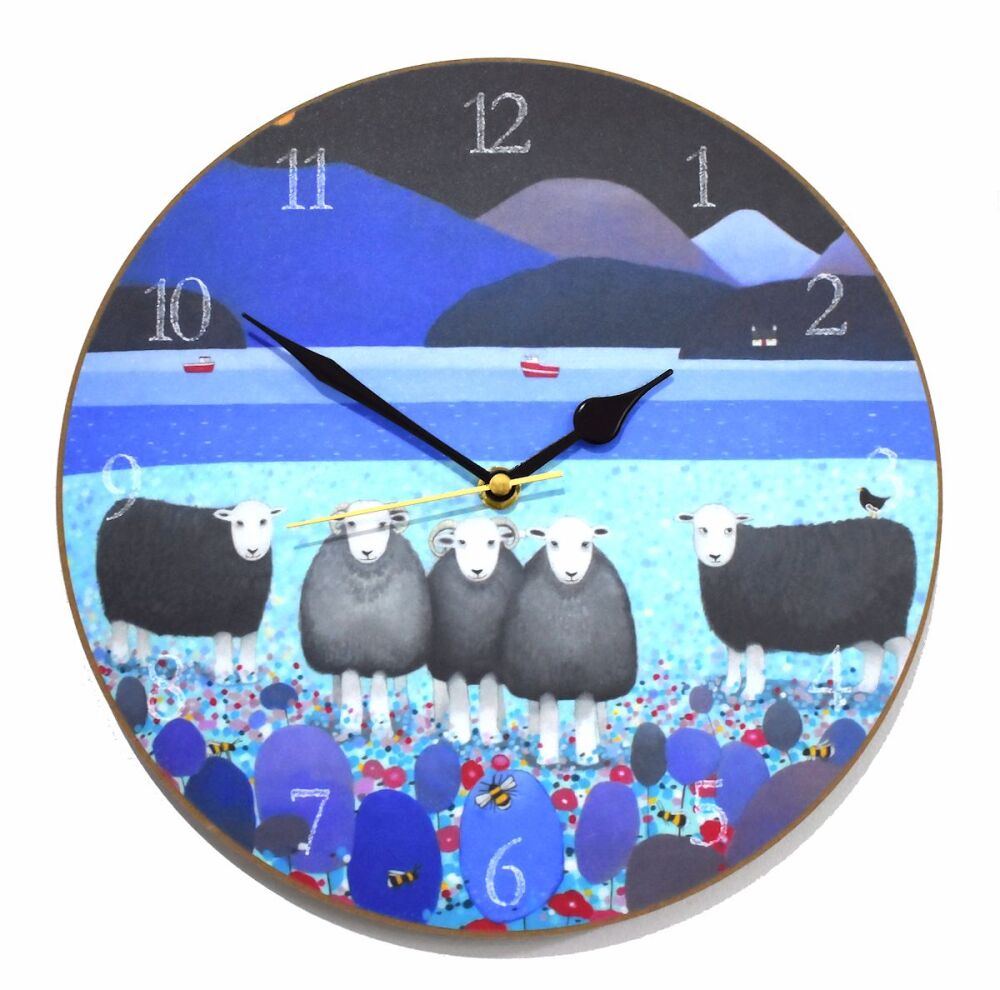 "Contemplation" Herdwick Sheep clock