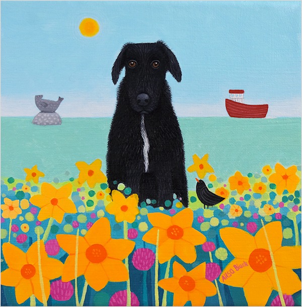Colourful floral painting