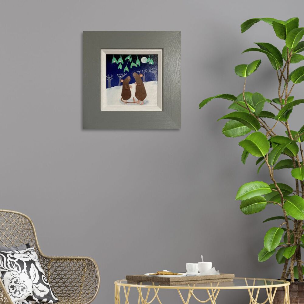 Underneath the Mistletoe - original painting