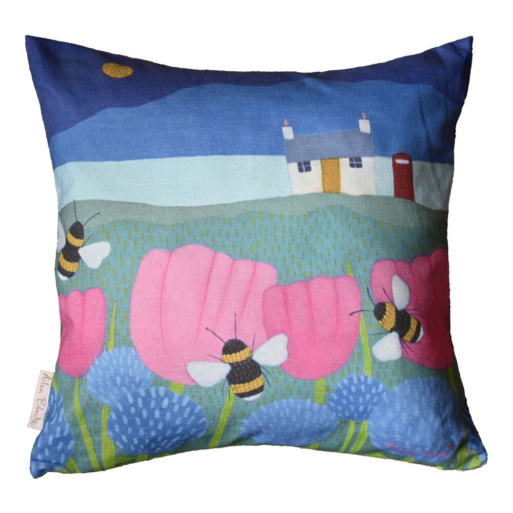 Hum Drum Cotton Linen Blend Cushion