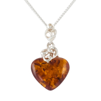 Baltic Amber Heart Pendant 