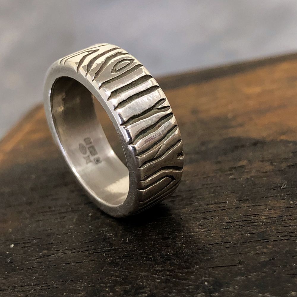 Organic Textured Ring - One of a kind