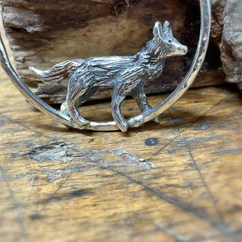 Solid Silver 3D Fox Pendant - One of a Kind