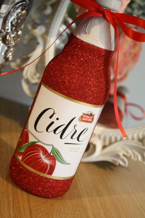 Glittery Large Bottle of Stella Artois Cidre Cider