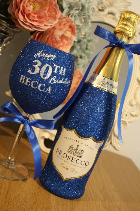 Personalised Wine, Champagne, Prosecco or Cava and Glass