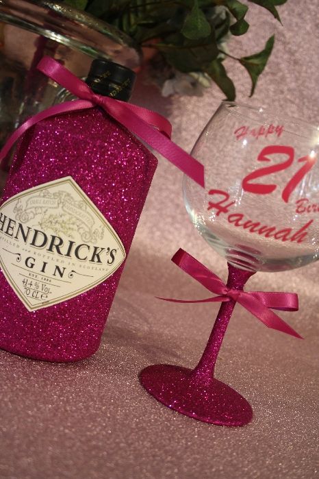 Glitter and More Glass with Optional Bottle