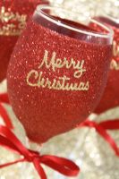 Merry Christmas Standard Wine Glass