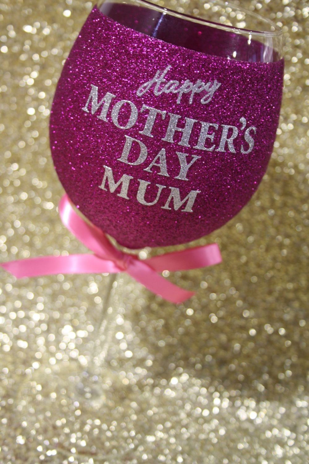 F: Personalised Mother's Day Large Wine Glass