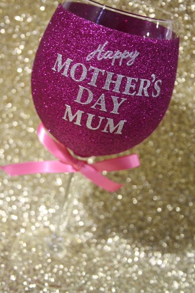 F: Personalised Mother's Day Large Wine Glass