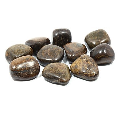 Bronzite tumbled stone