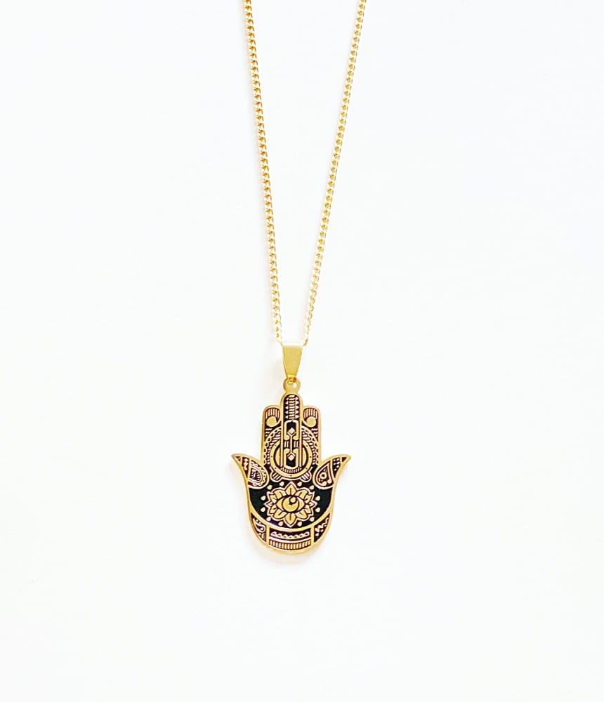 Hamsa hand pendant