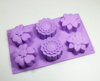 Large Mixed Flowers Silicone Mould
