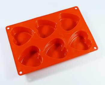Large Hearts Silicone Mould
