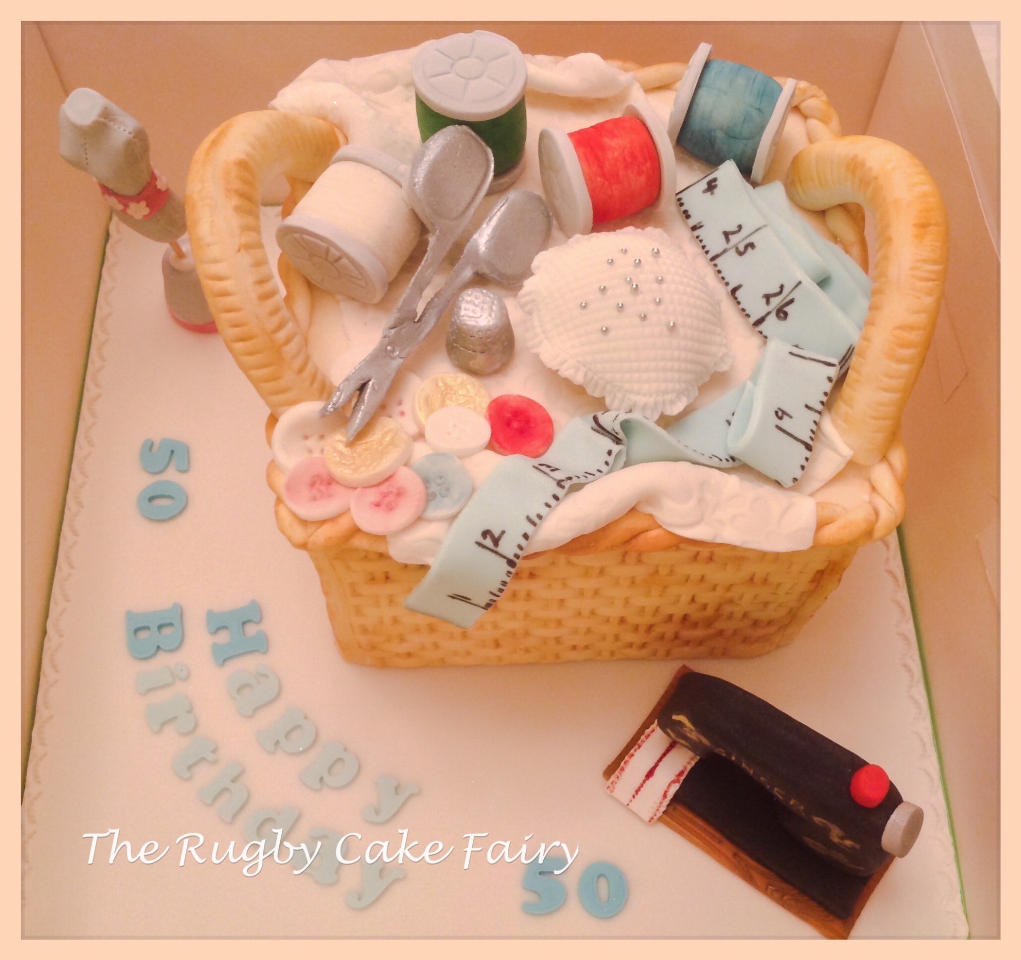 sewing basket top view