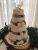 hessian wedding cake