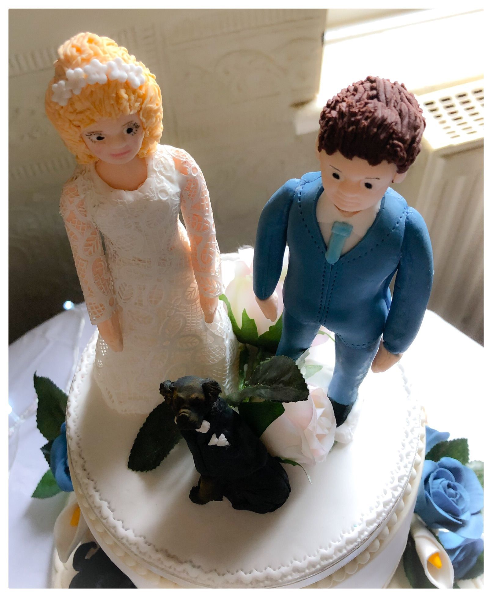 rottweiler wedding cake topper