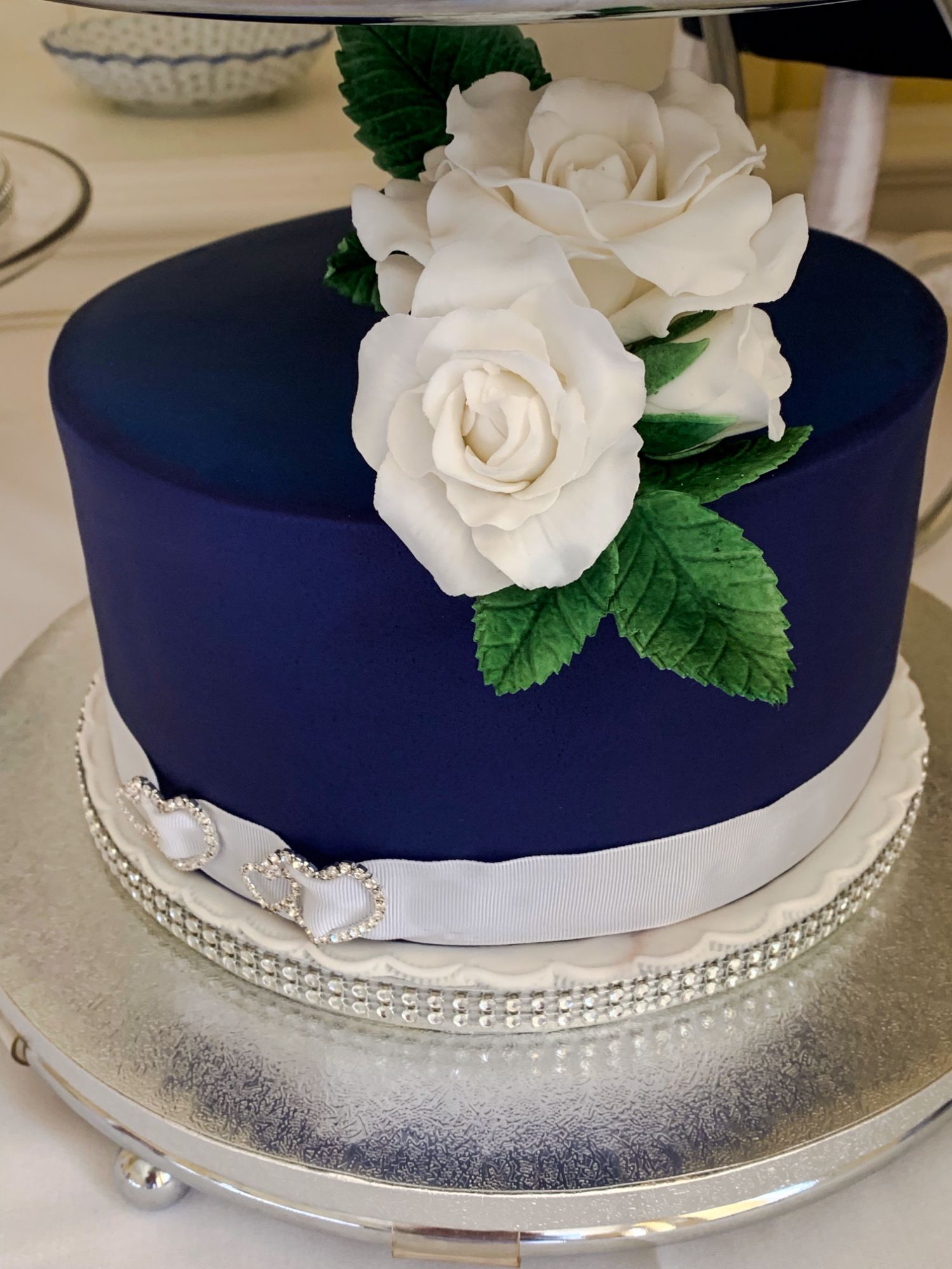 blue april wedding cake