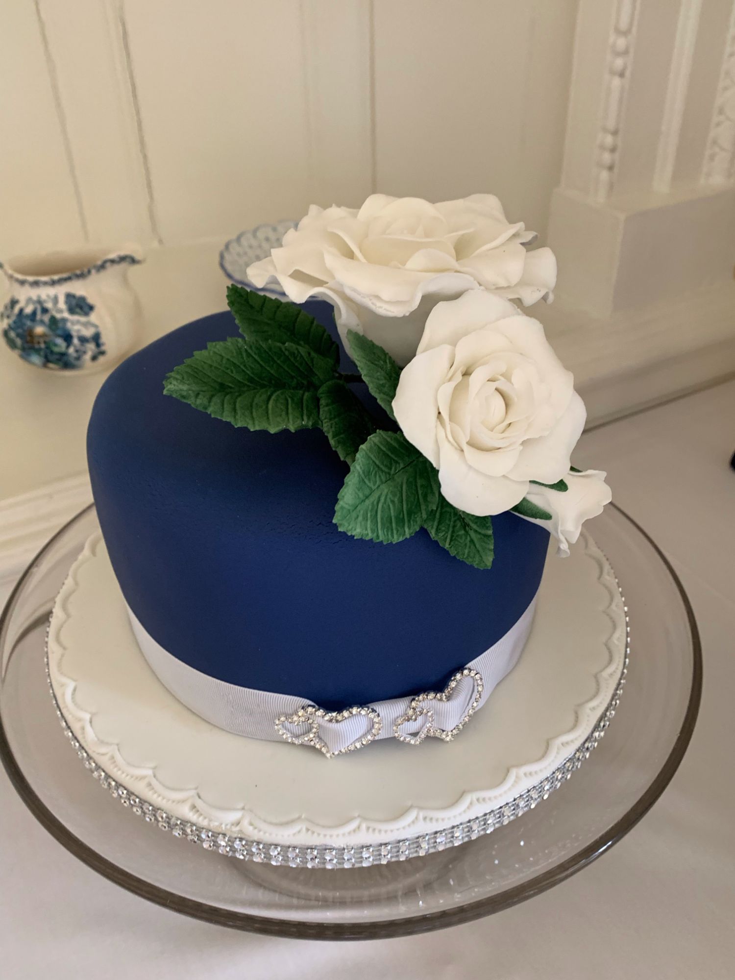 small blue april fruit cake 
