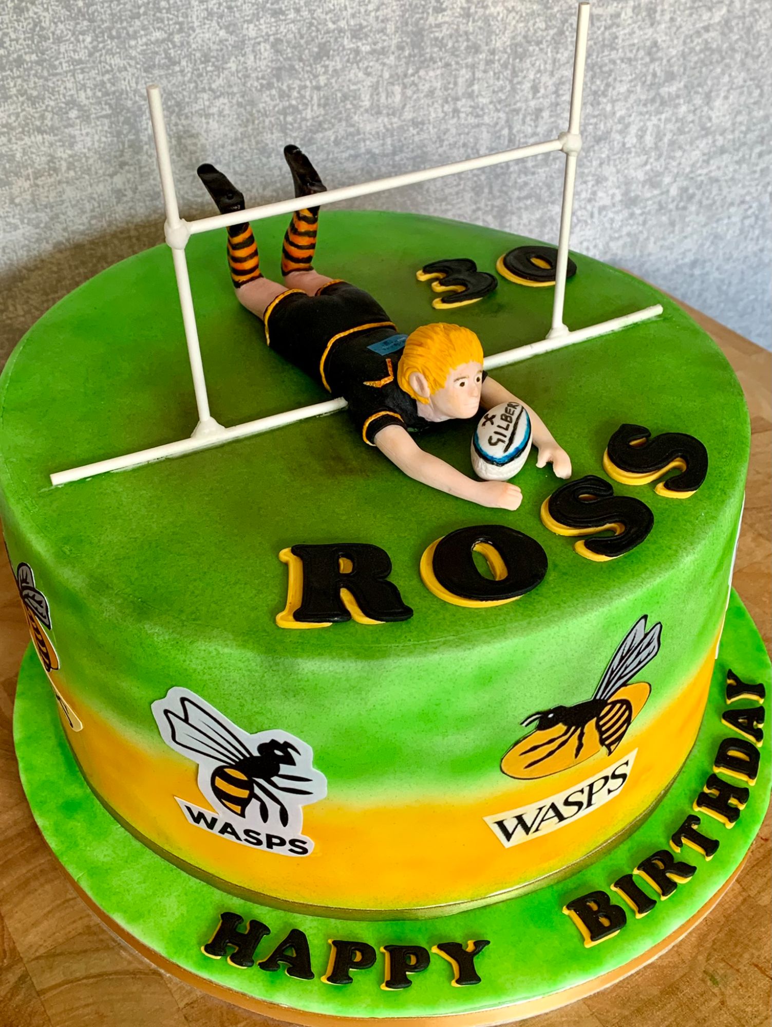 ross rugby cake
