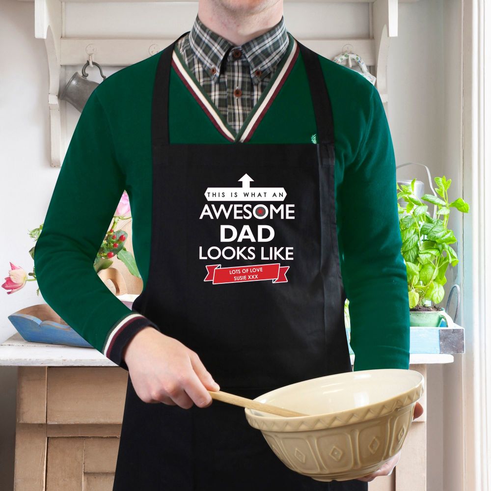 Awesome Dad Personalised Apron 