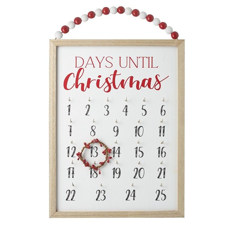 Christmas Countdown Hanging Board 