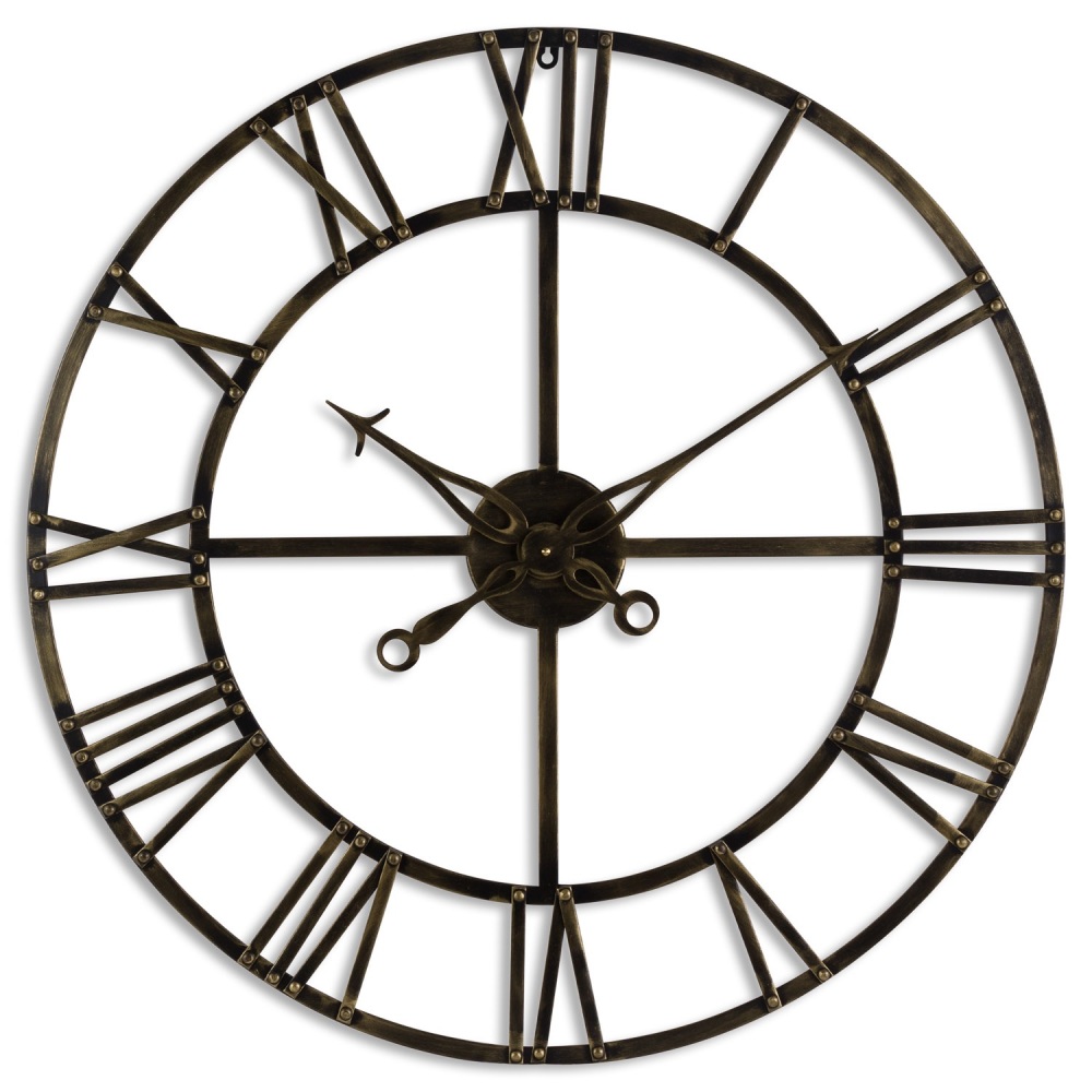 Antique Small Brass Clock 
