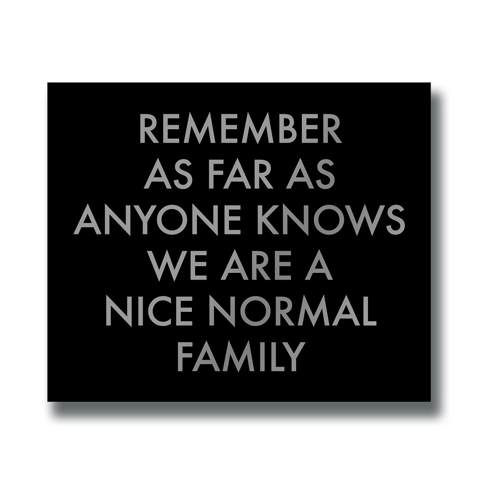 Nice Normal Family Sign 