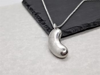 Necklace - Pewter - Jelly Bean Pendant