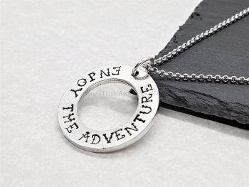 Necklace - Pewter - Enjoy The Adventure