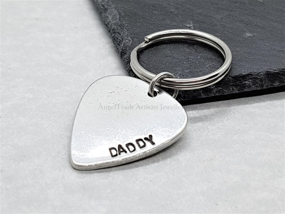 Pewter Guitar Pick for Daddy's 