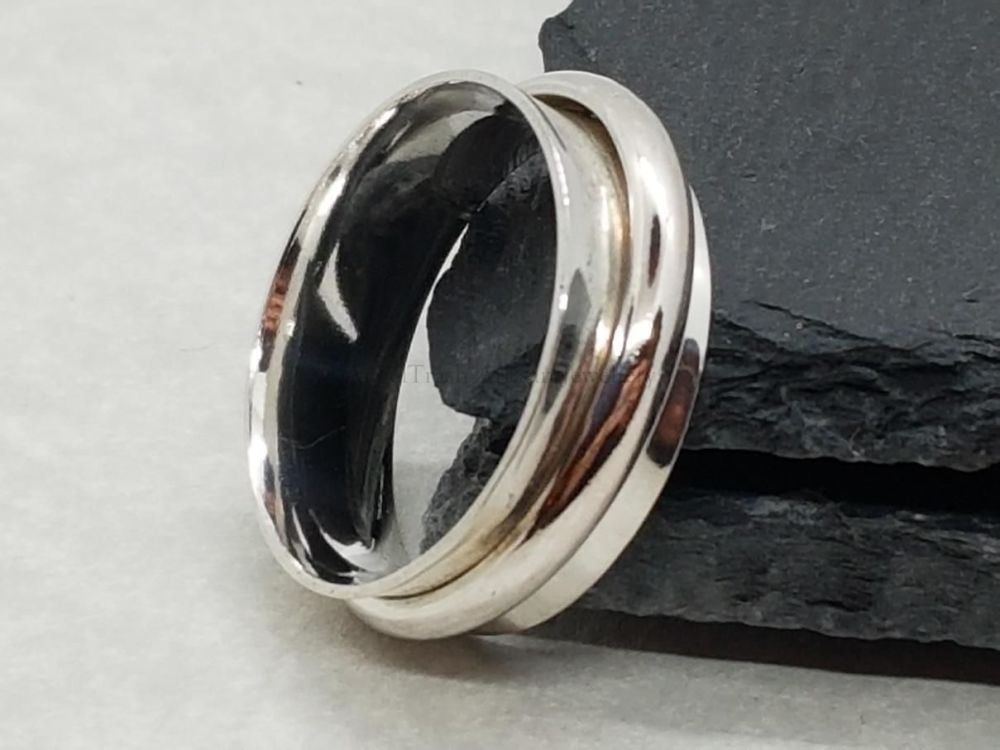 Sterling Silver Ring - Plain Spinner Ring