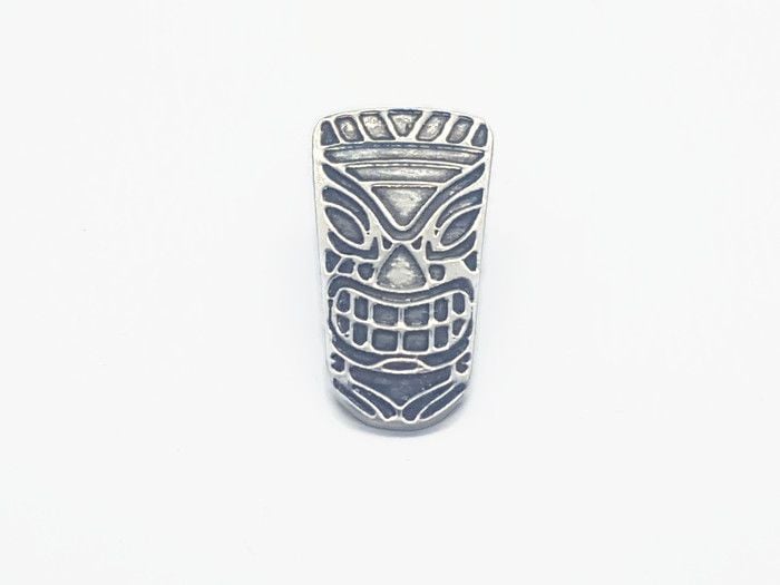 Lapel Pin - Pewter Tiki Pin Badge - Bert