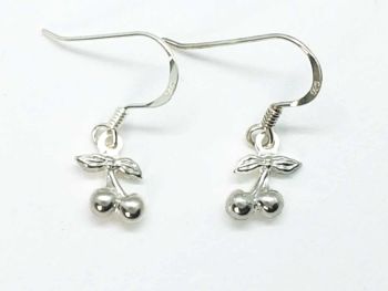 Earrings - Sterling Silver - Little Cherries