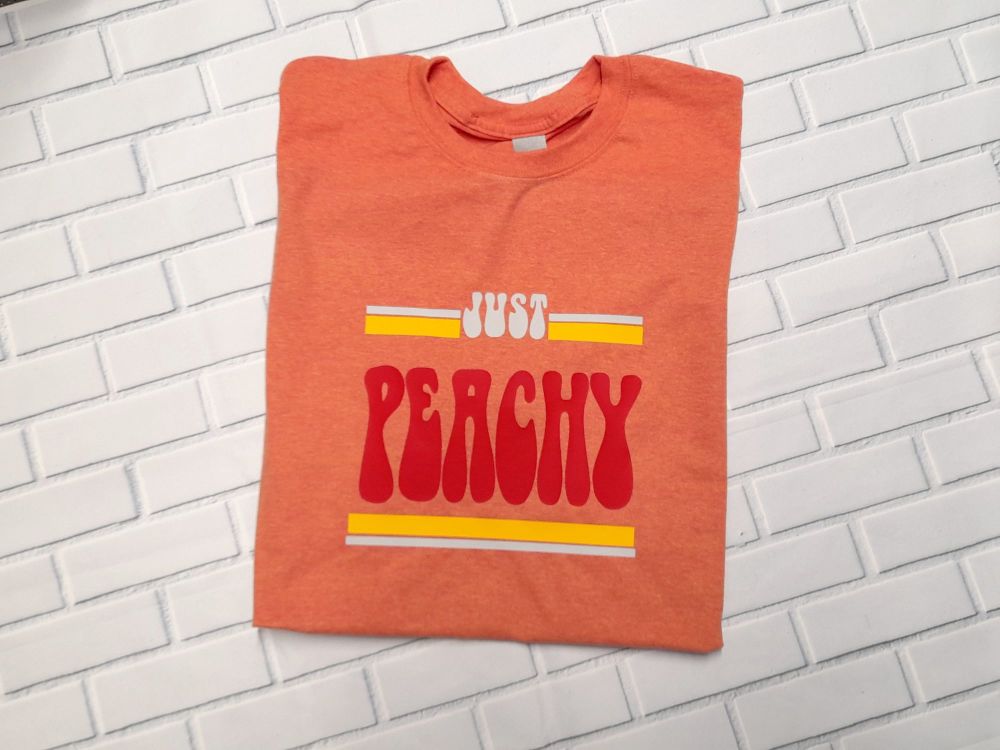 Unisex T Shirt - Just Peachy
