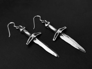 Earrings - Pewter - Ancient Dagger Earrings