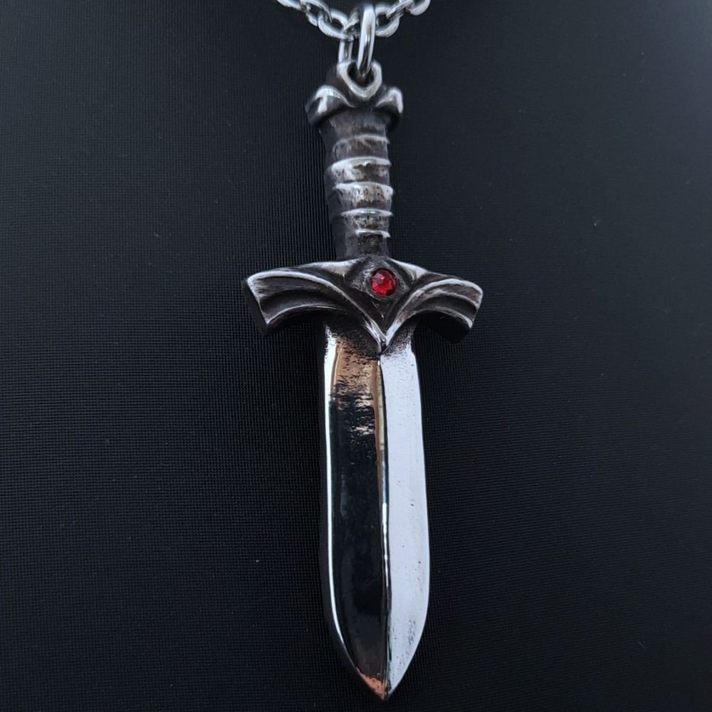 Necklace - Pewter - Sword of Destiny by AngelTrash