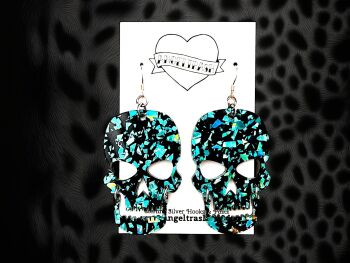 Jiggly Jaw Skull Earrings