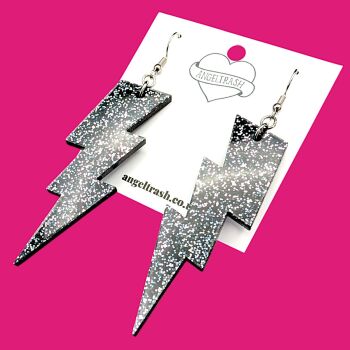Lightning Bolt Earrings - Custom Colour