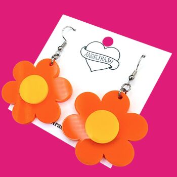 Daisy Earrings (Medium) – Custom Colours | AngelTrash